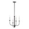 Maxim Wesley 4-Light Chandelier 10324BKSN - alternate 1